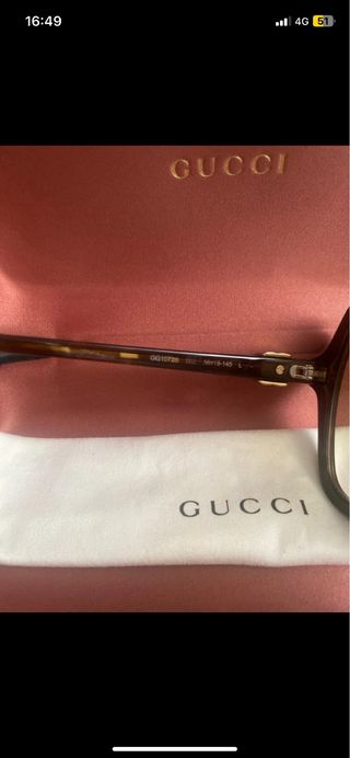 Gafas Gucci - Marrón Dorado