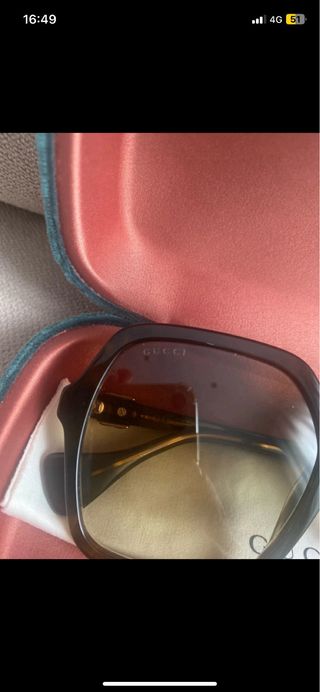 Gafas Gucci - Marrón Dorado