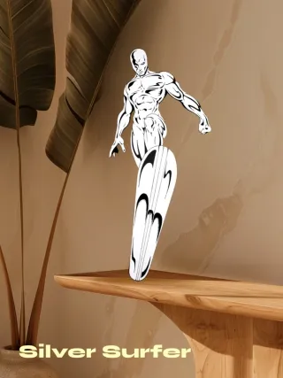 3D Printed Wall Art - Silver Surfer (Marvel Comics