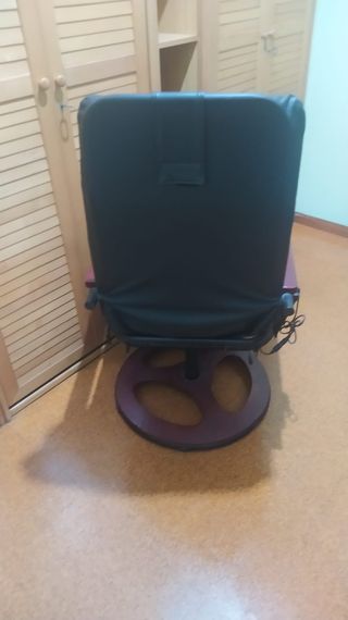 Sillón masaje piel sintética negro