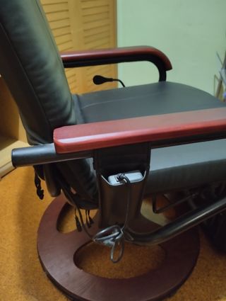 Sillón masaje piel sintética negro