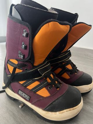 Botas Snowboard Emery 42 Naranja-Morado