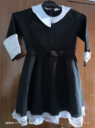 Vestido niña Addams 4-5 años