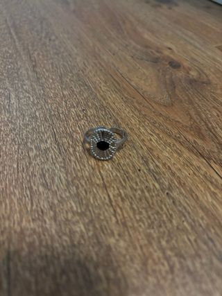 Anillo plata negro