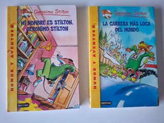 Lote 2 libros Geronimo Stilton