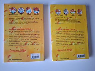 Lote 2 libros Geronimo Stilton