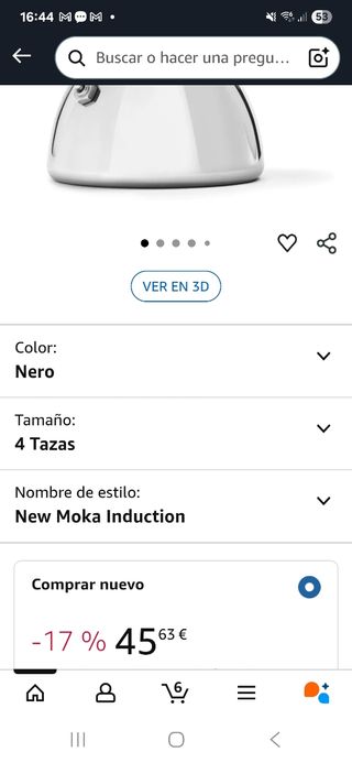 Cafetera Bialetti Moka Inducción