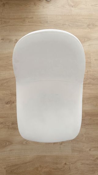 4 sillas polipiel blancas