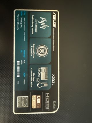 Asus X552L – Intel Core i7, 4GB RAM, 500GB HDD 