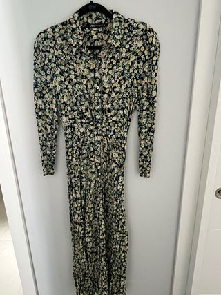 Vestido Zara estampado flores XS