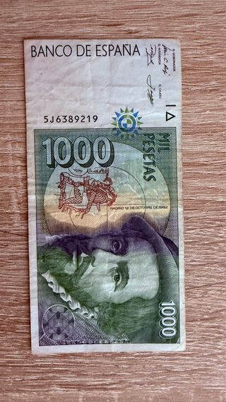 Billete 1000 Pesetas España - 1992