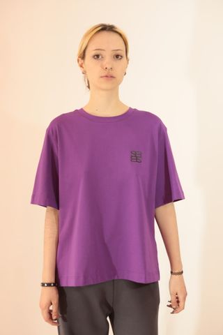 Camiseta morada mujer