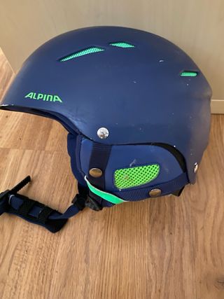 Casco Esquí Alpina Azul Talla 50-54