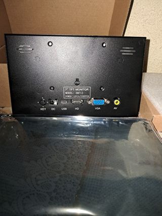 Monitor TFT 7" negro