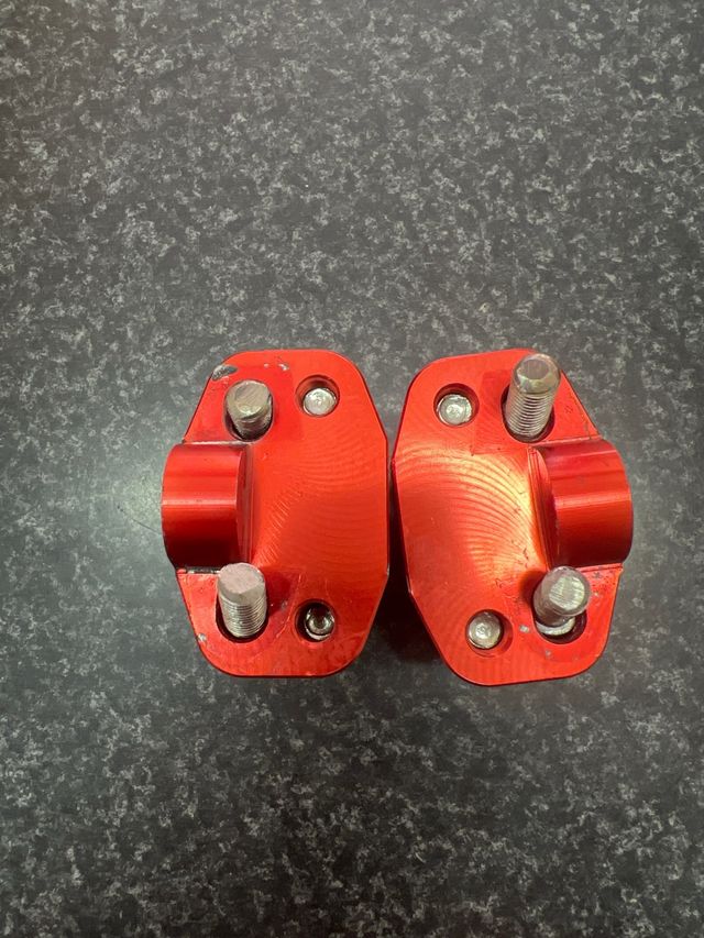 Torretas manillar 28mm - rojas