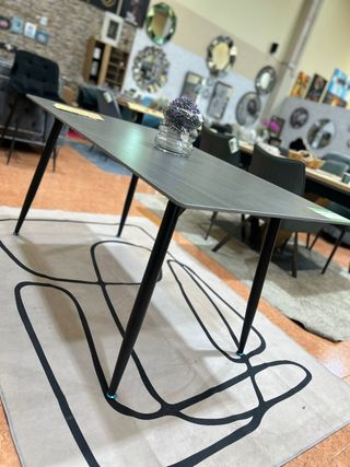 Mesa Comedor 6 Sillas -  Efecto Mármol
