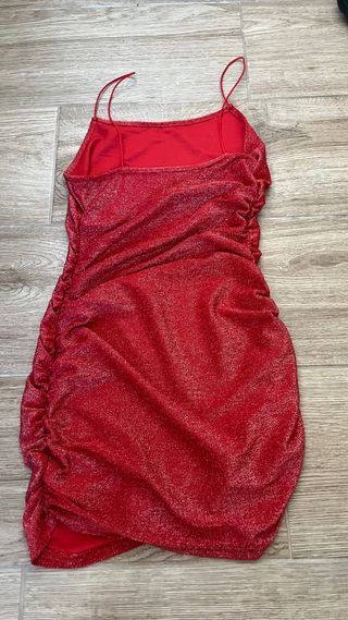 Vestido rojo brillante Shein
