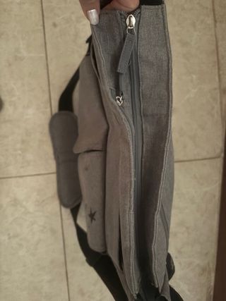 Bolso cambiador bebé gris
