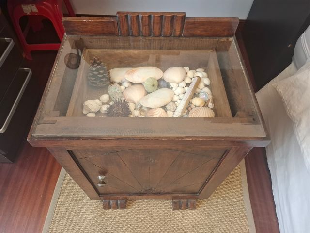 Mesilla noche madera - vintage