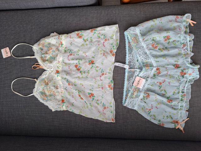 Pijama Lejaby - Azul y Blanco