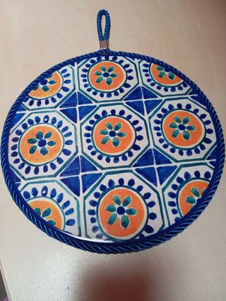Sottopentola Ceramica Blu Arancio