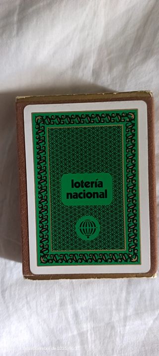 Naipe Lotería Nacional antiguo