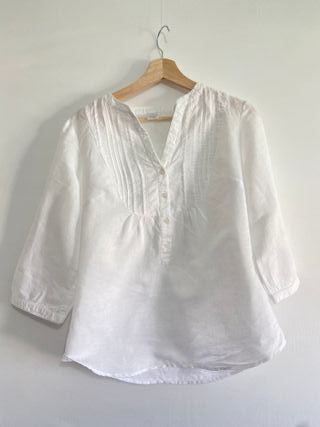 Blusa blanca Camaieu talla M