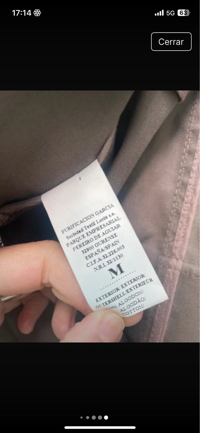 Gabardina beige Purificación García