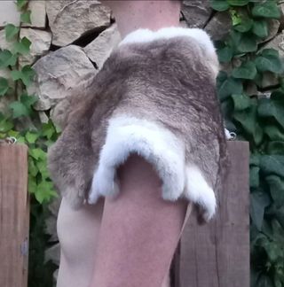 Poncho medievale in pelle