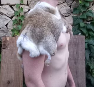 Poncho medievale in pelle