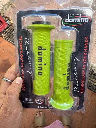 Puños Domino Racing - amarillo flúor 