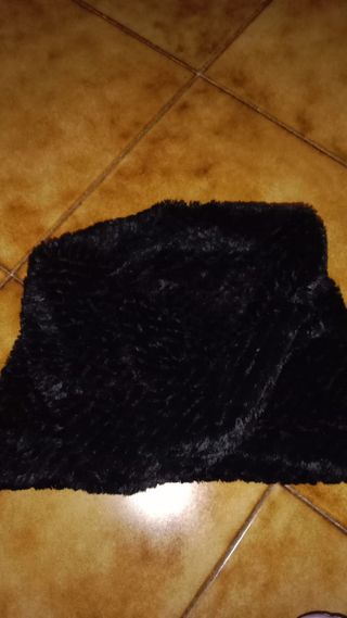 Scaldacollo pelliccia nera donna