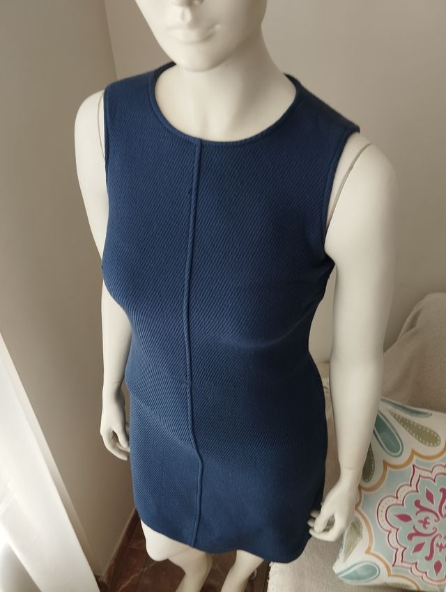 Vestido Massimo Dutti azul - Talla M