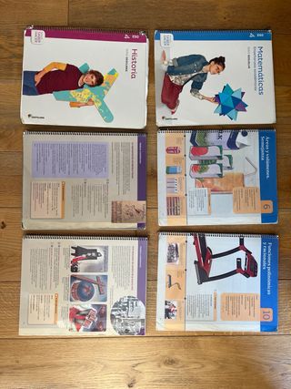 Libros Santillana 4º ESO de Matemáticas e Historia