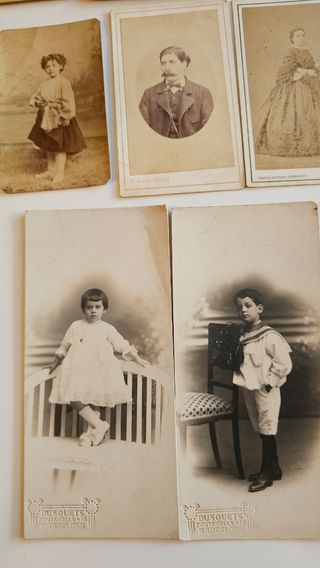 17 Fotos CDV Antiguas cartón