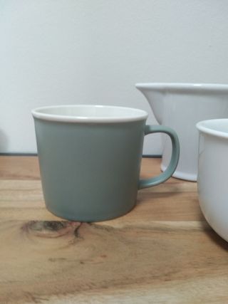 3 tazas + lechera | Porcelana