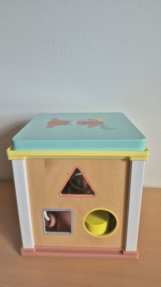 Cubo actividades bebé - Madera