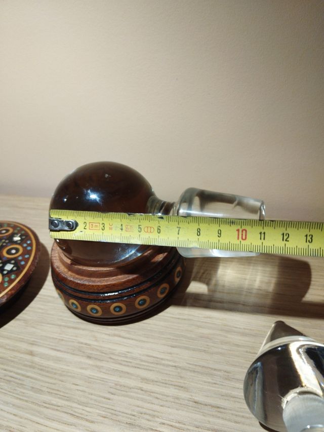 Tappi in vetro vintage. 3 pezzi