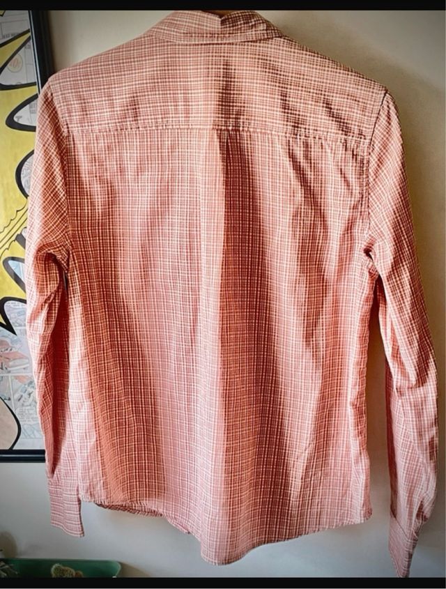 Camisa Levi's cuadros rosa algodón