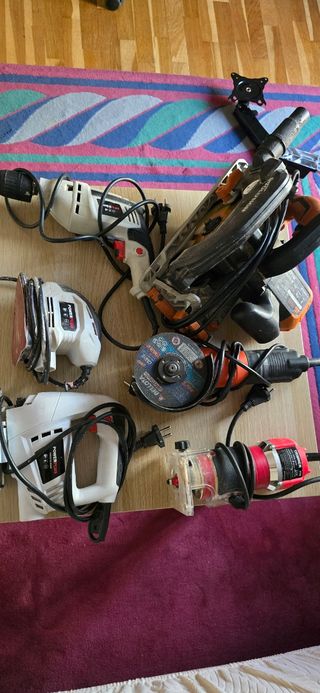 6 Herramientas eléctricas usadas 1 vez 