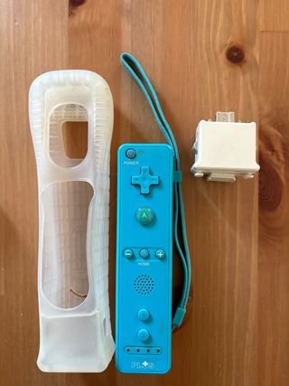 Wii mando + funda Silicona + sensor adaptador
