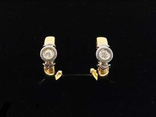 pendientes oro 18k con piedra con diamante