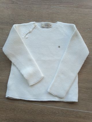 Jersey Mi Canesú bebé 3-6m blanco