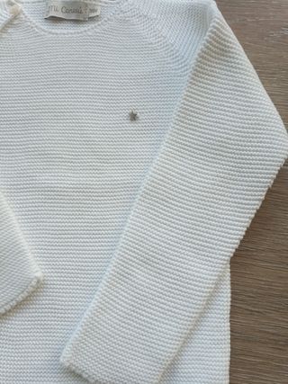 Jersey Mi Canesú bebé 3-6m blanco