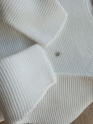 Jersey Mi Canesú bebé 3-6m blanco
