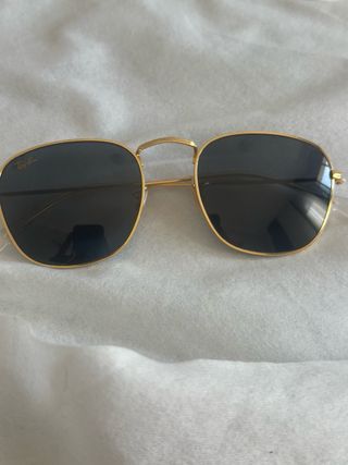 Ray-Ban gafas de sol doradas
