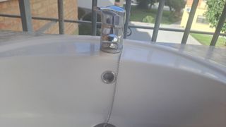 Lavabo baño de mármol con su armario