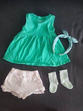 Conjuntos bebé niña - Vestido + gorro + calcetines