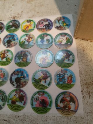 Tazos League 2 Pokémon transparentes - 41 unidades