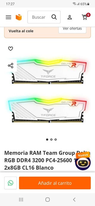 RAM Team Group 16GB DDR4 3200MHz
